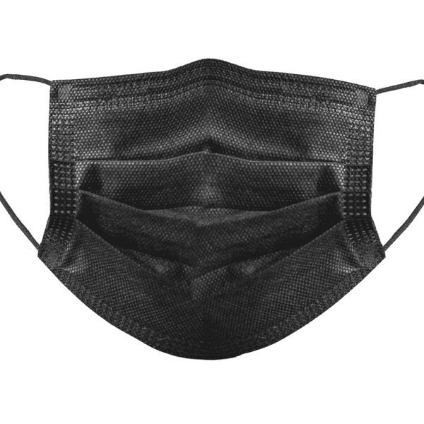 ماسک مشکی، سه لایه پزشکی (50 عددی)