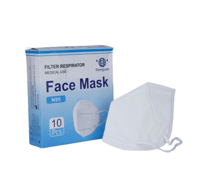 ماسک N95 پنج لایه بدون فیلتر بسته ۱۰ عددی