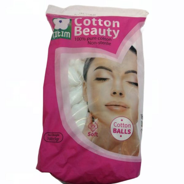 پنبه توپک Cotton Beauty (100 گرمی)