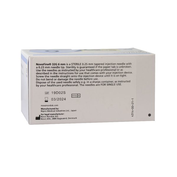 سرسوزن قلم انسولین 6 میلی متر